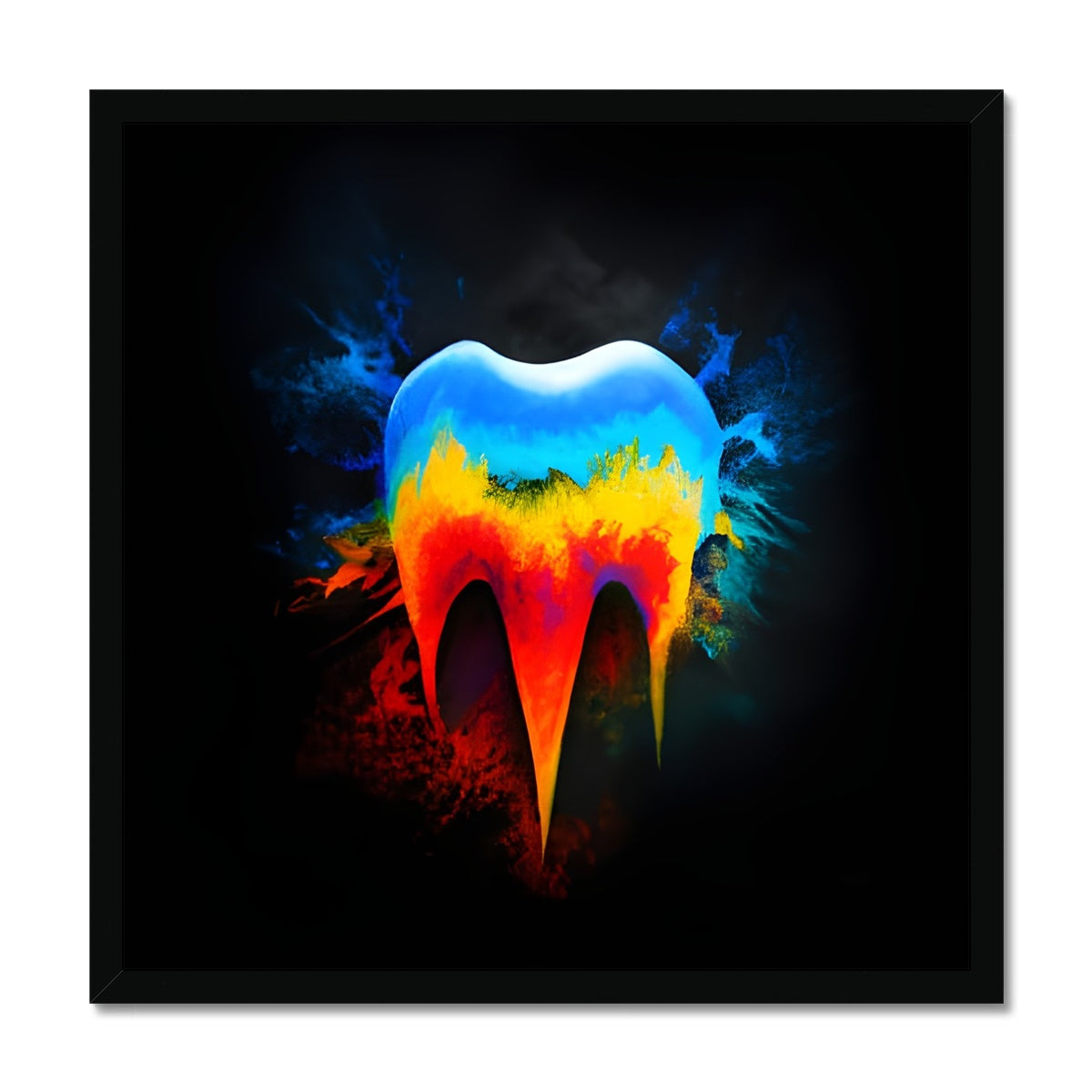 Hot to Cold Tooth Framed Print Prodigi