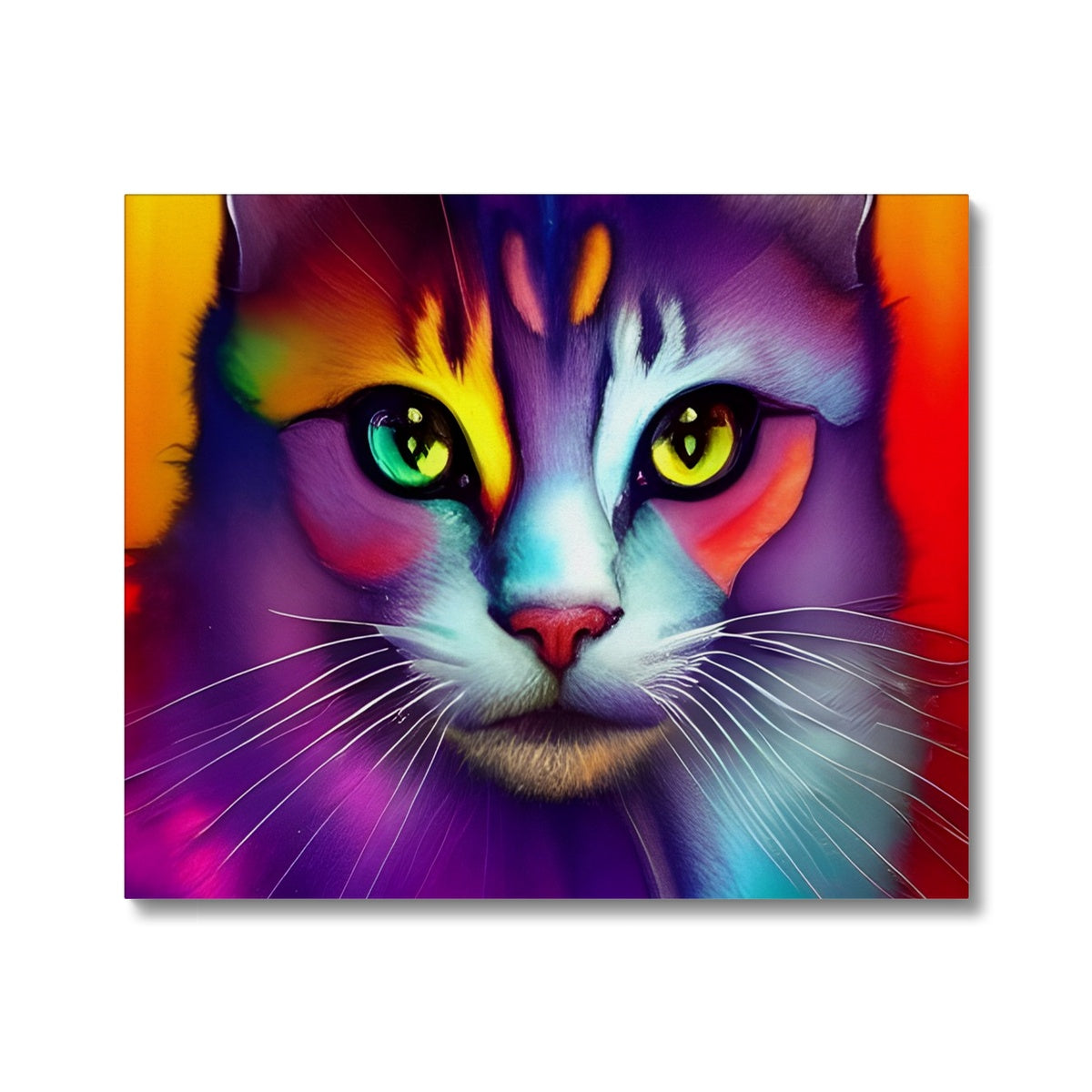 Colorful Cat Canvas Prodigi