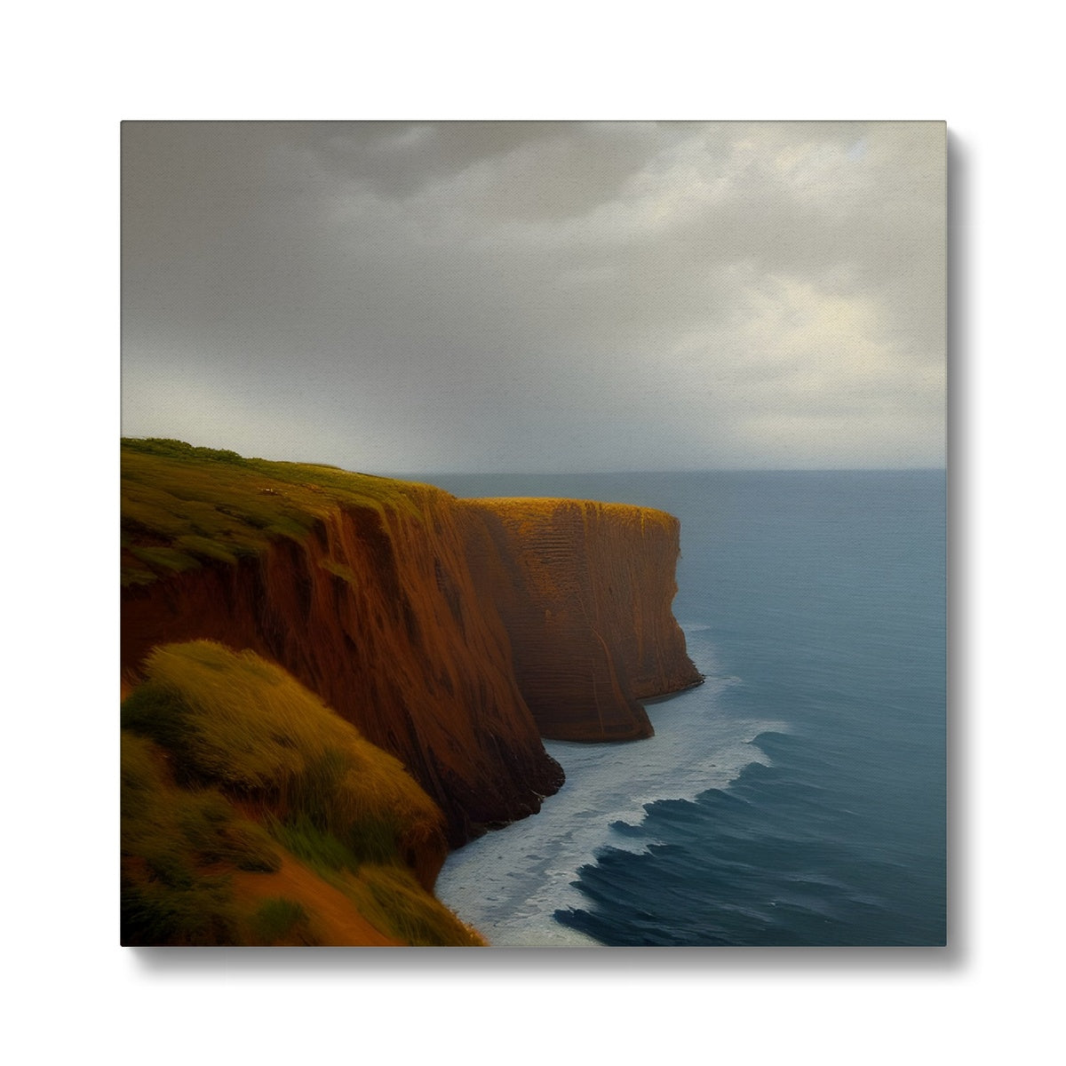 Storm Approaching A Cliff Eco Canvas Prodigi