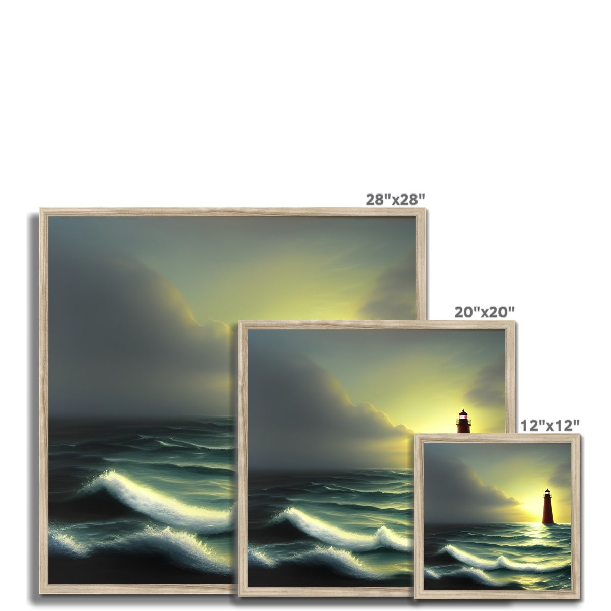 Lighthouse In The Sunset Framed Print Prodigi