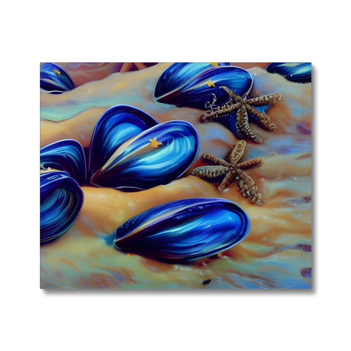 Beautiful Mussles At The Beach Canvas Prodigi