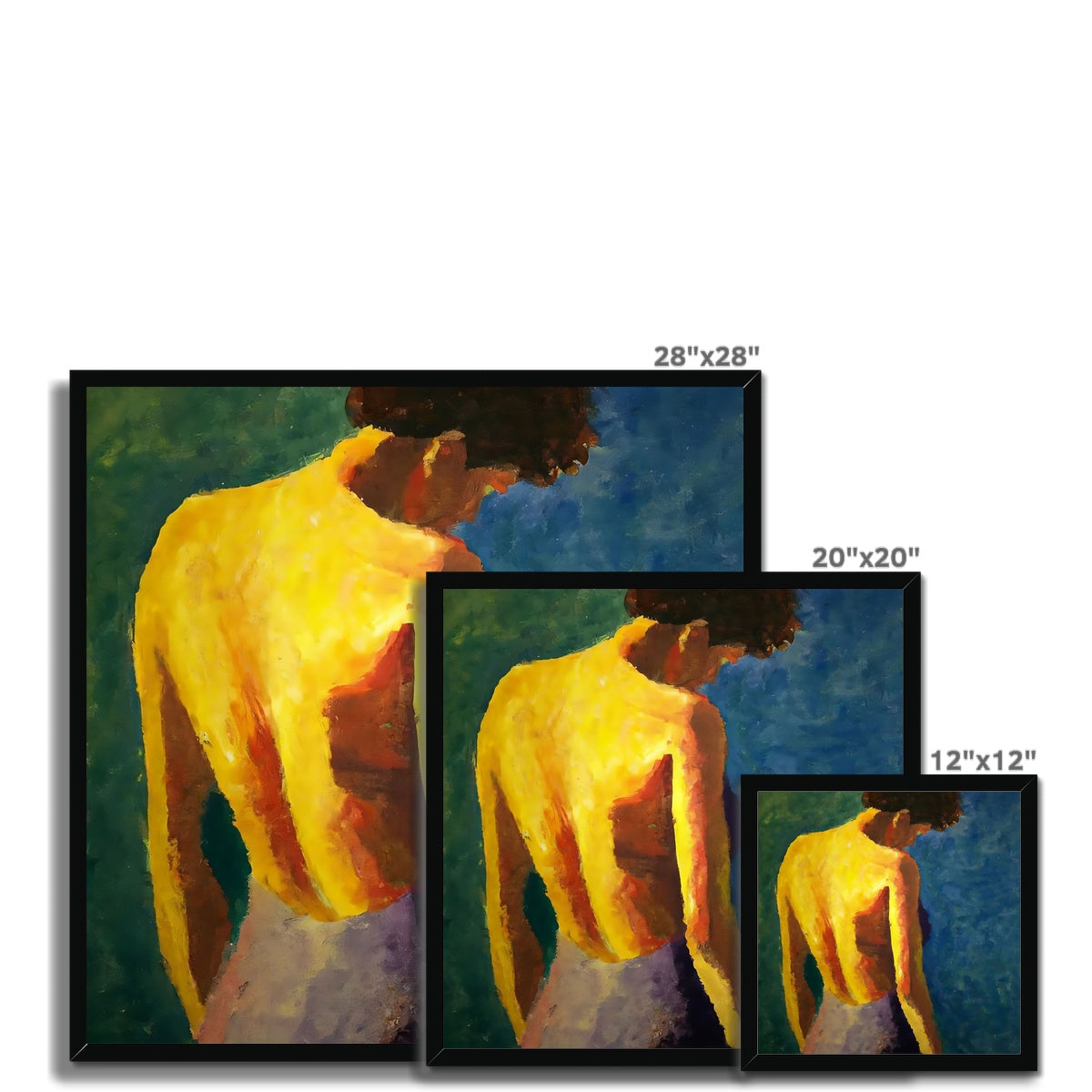 Women's Back Framed Print Prodigi