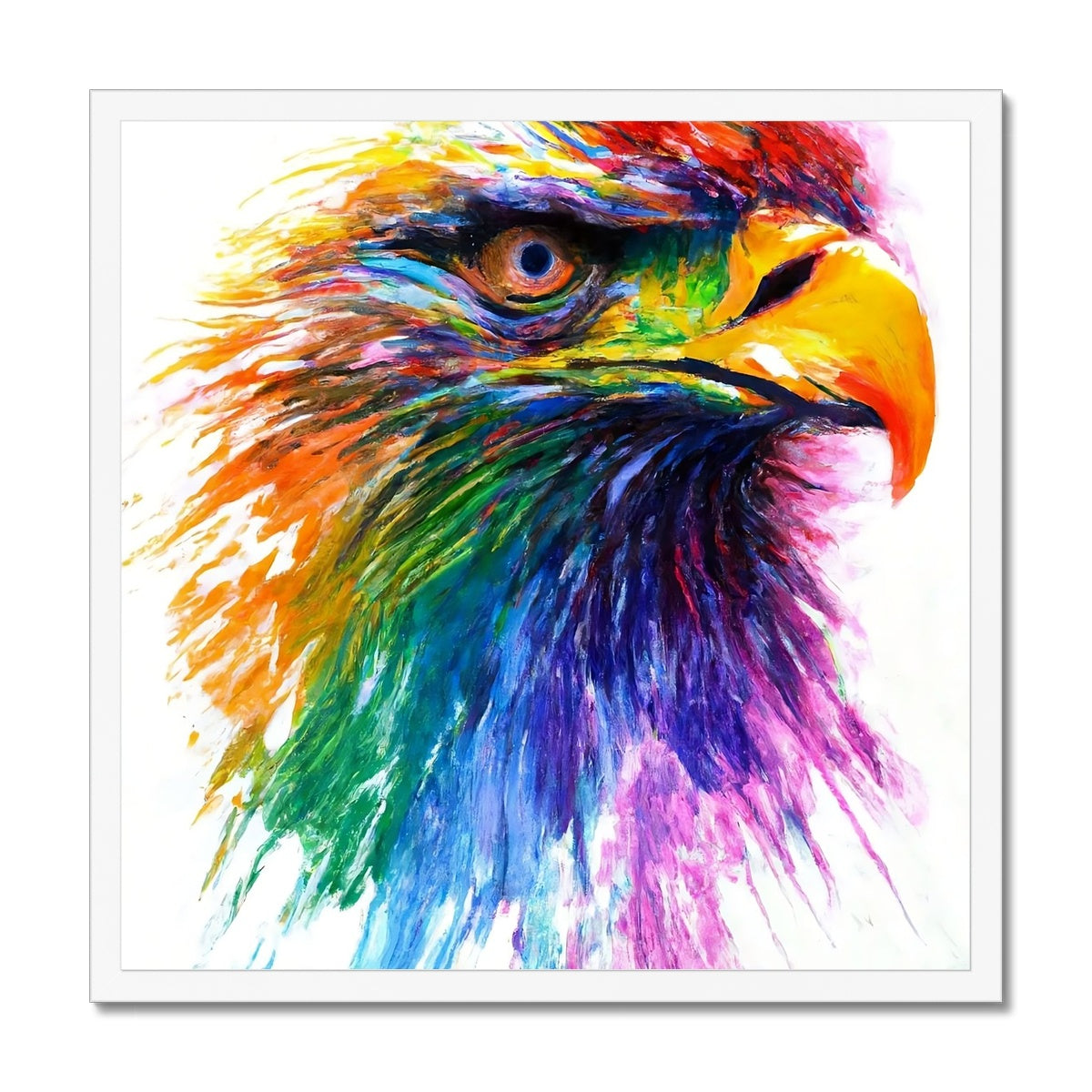 Rainbow Eagle Framed Print Prodigi