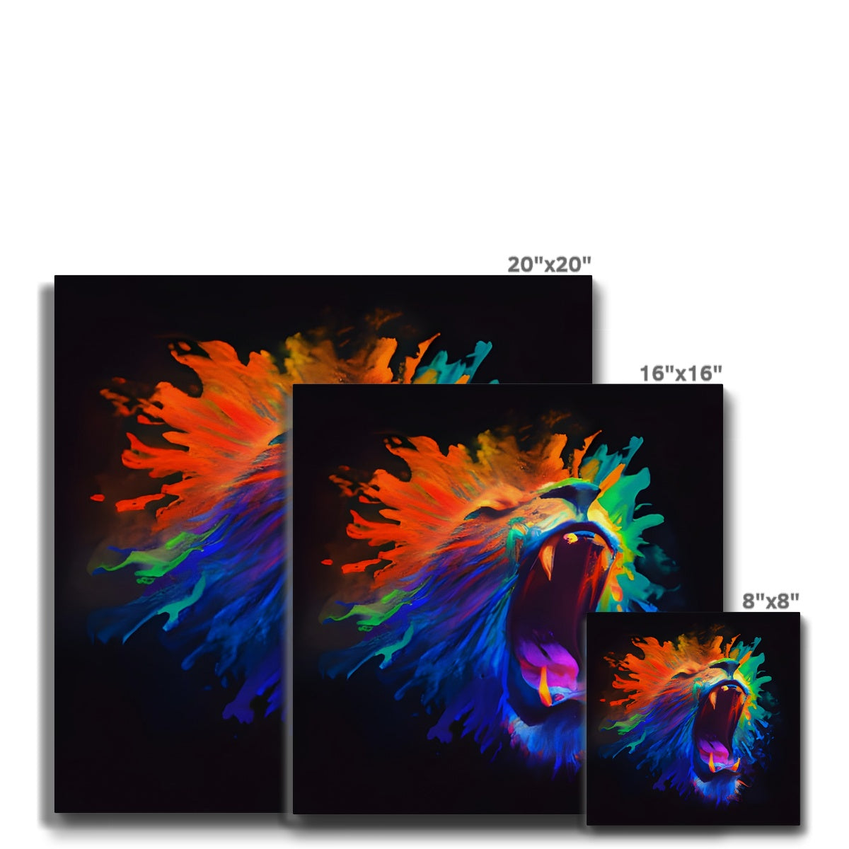 Lions Rainbow Roar Eco Canvas Prodigi