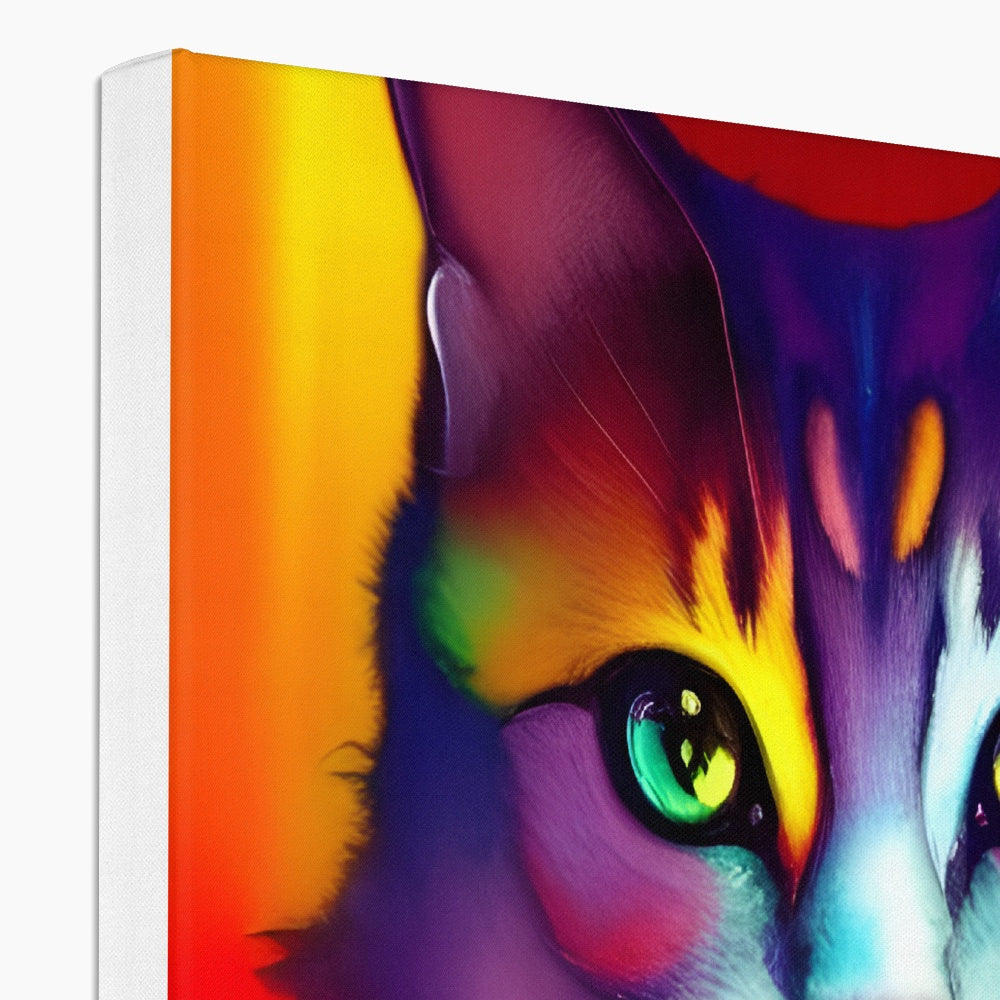 Colorful Cat Eco Canvas Prodigi