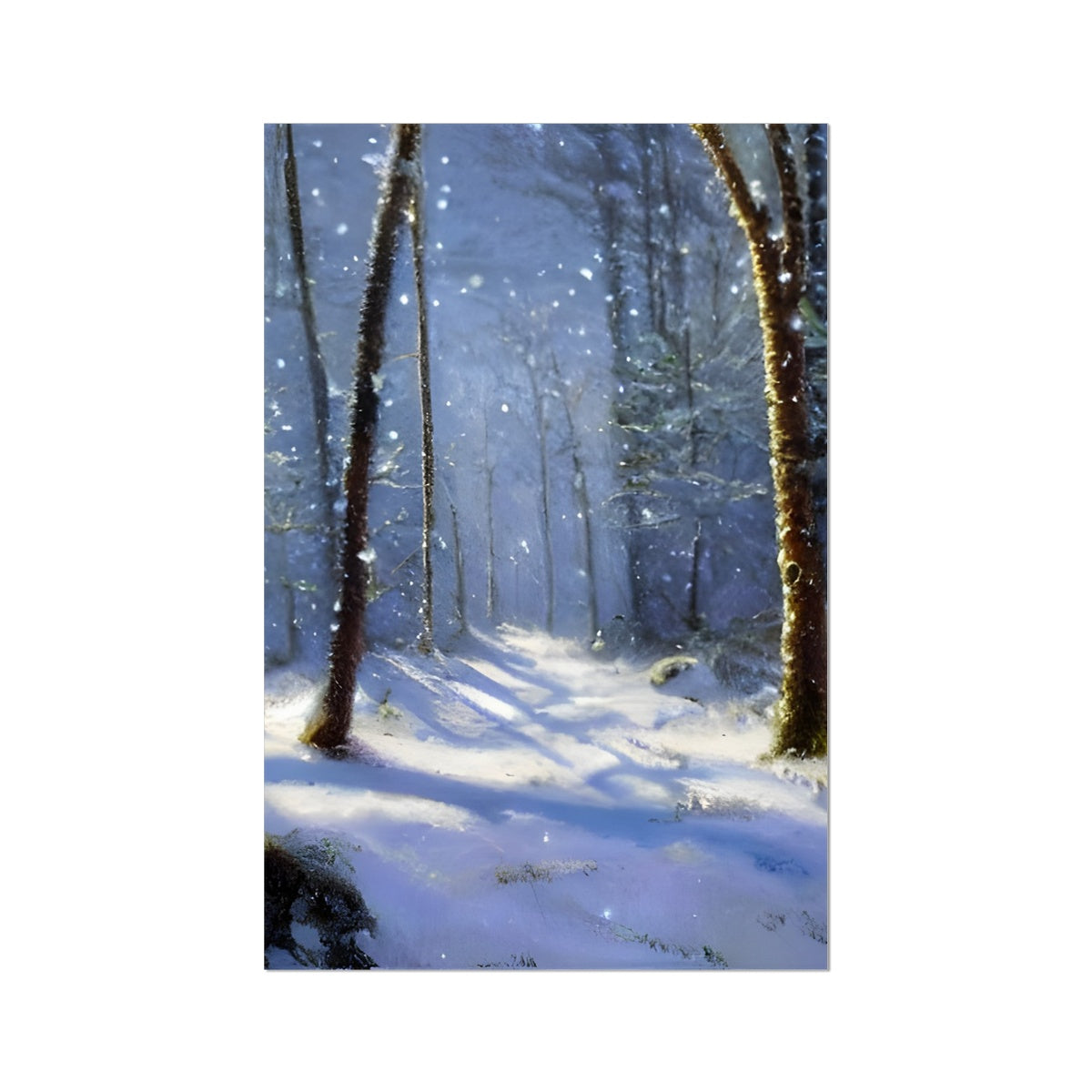 Snowy Forest Fine Art Print Prodigi