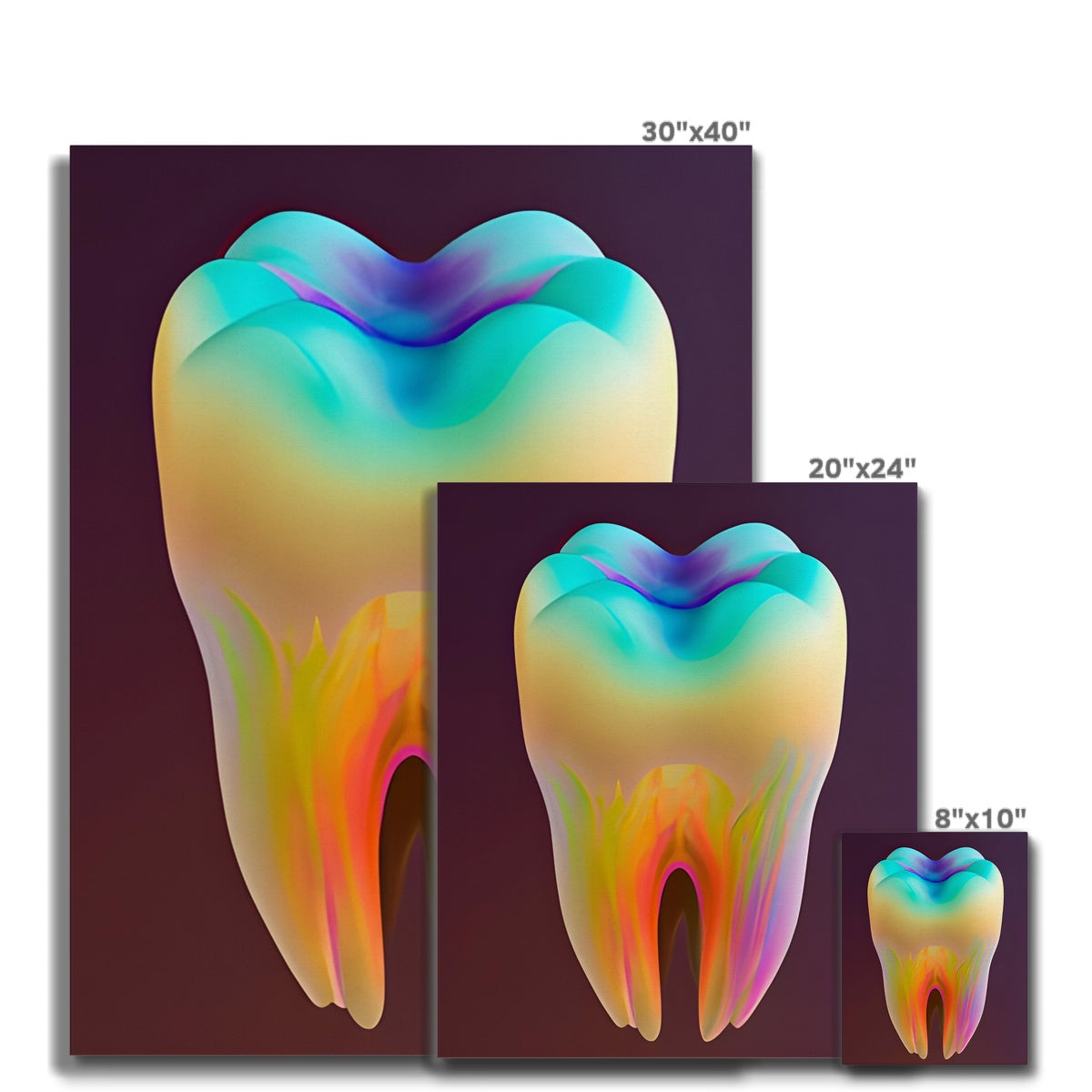 Colorful Tooth Canvas Prodigi