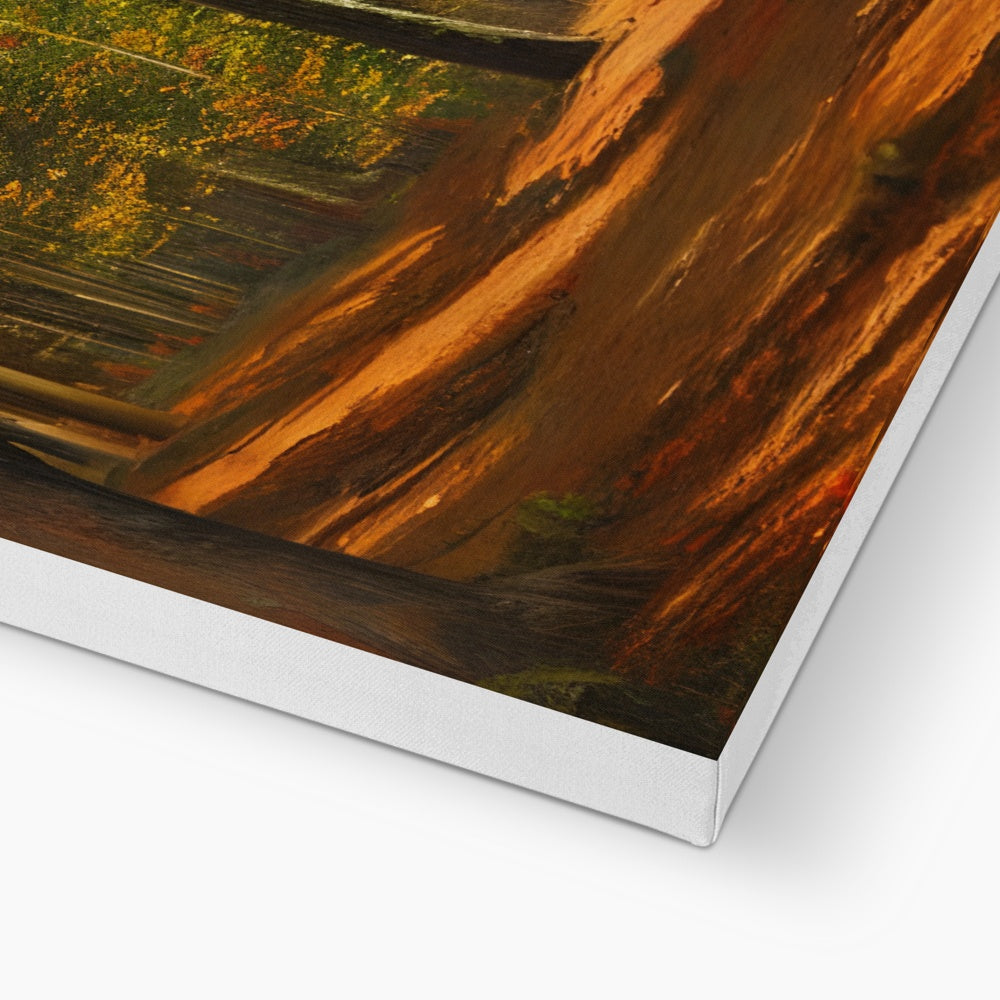 Forest kissed by Autumn  Eco Canvas Prodigi