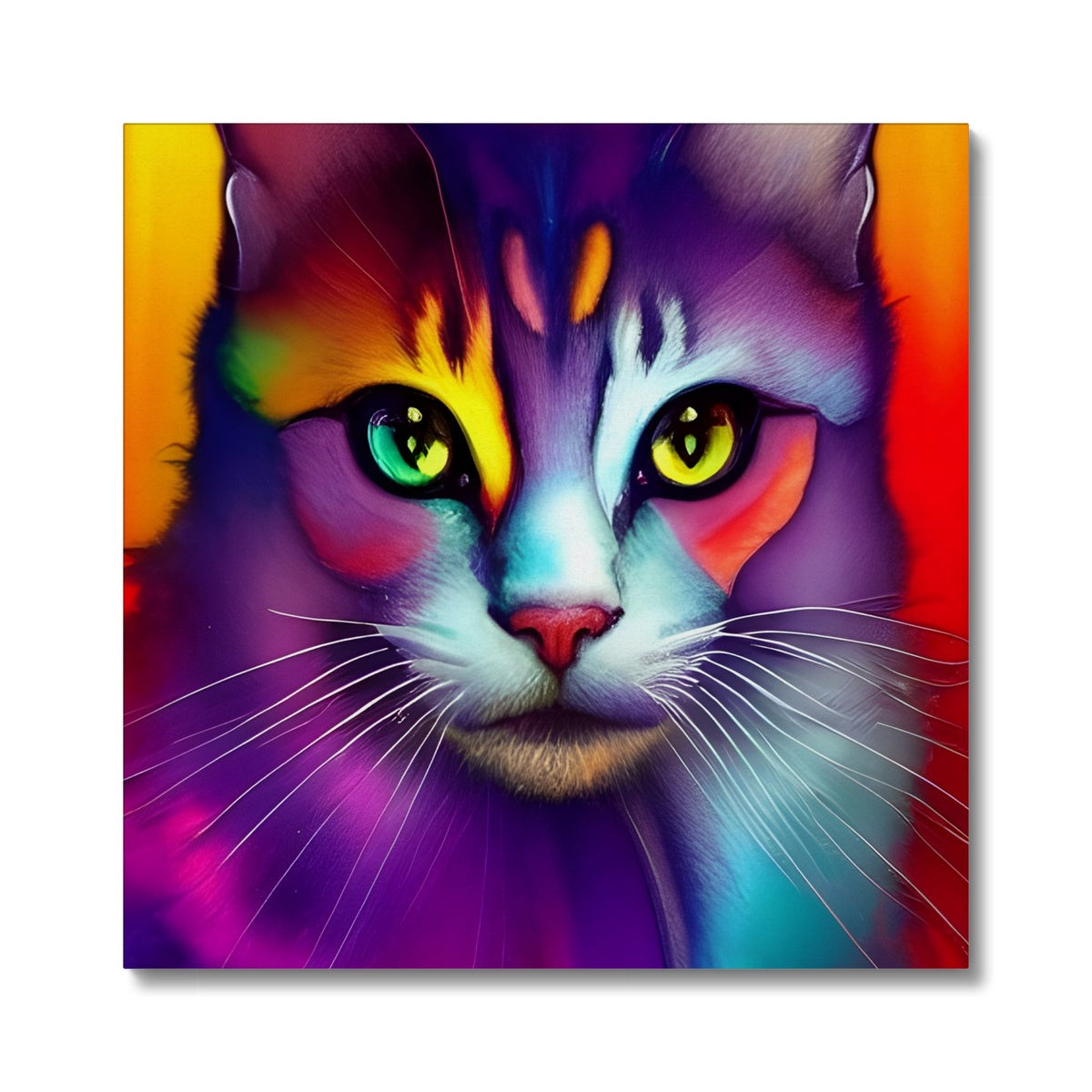 Colorful Cat Canvas Prodigi