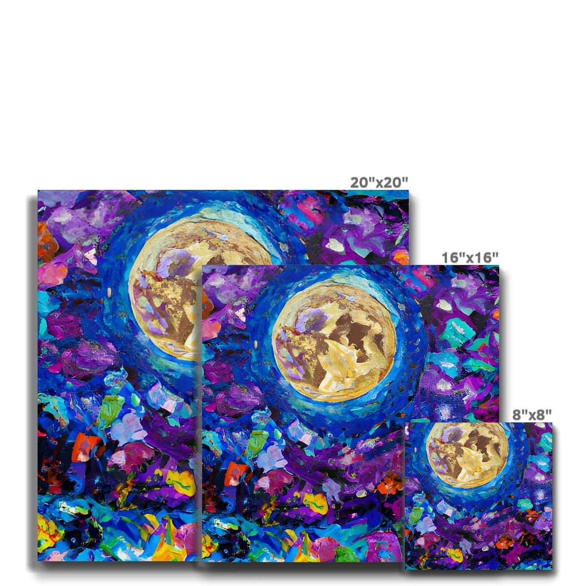 Moon in Flower Field Eco Canvas Prodigi