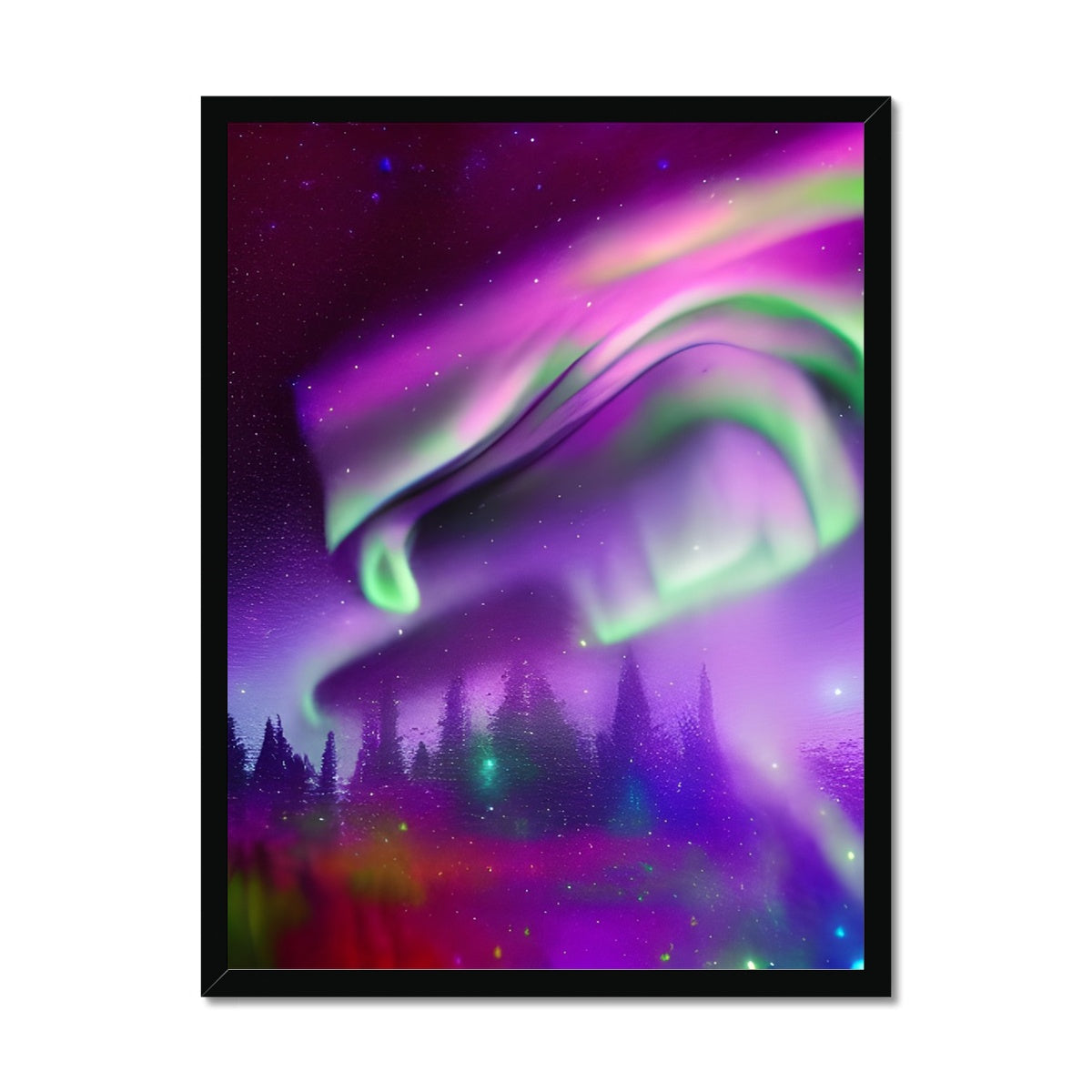 Aurora In A Sparkling Night Framed Print Prodigi