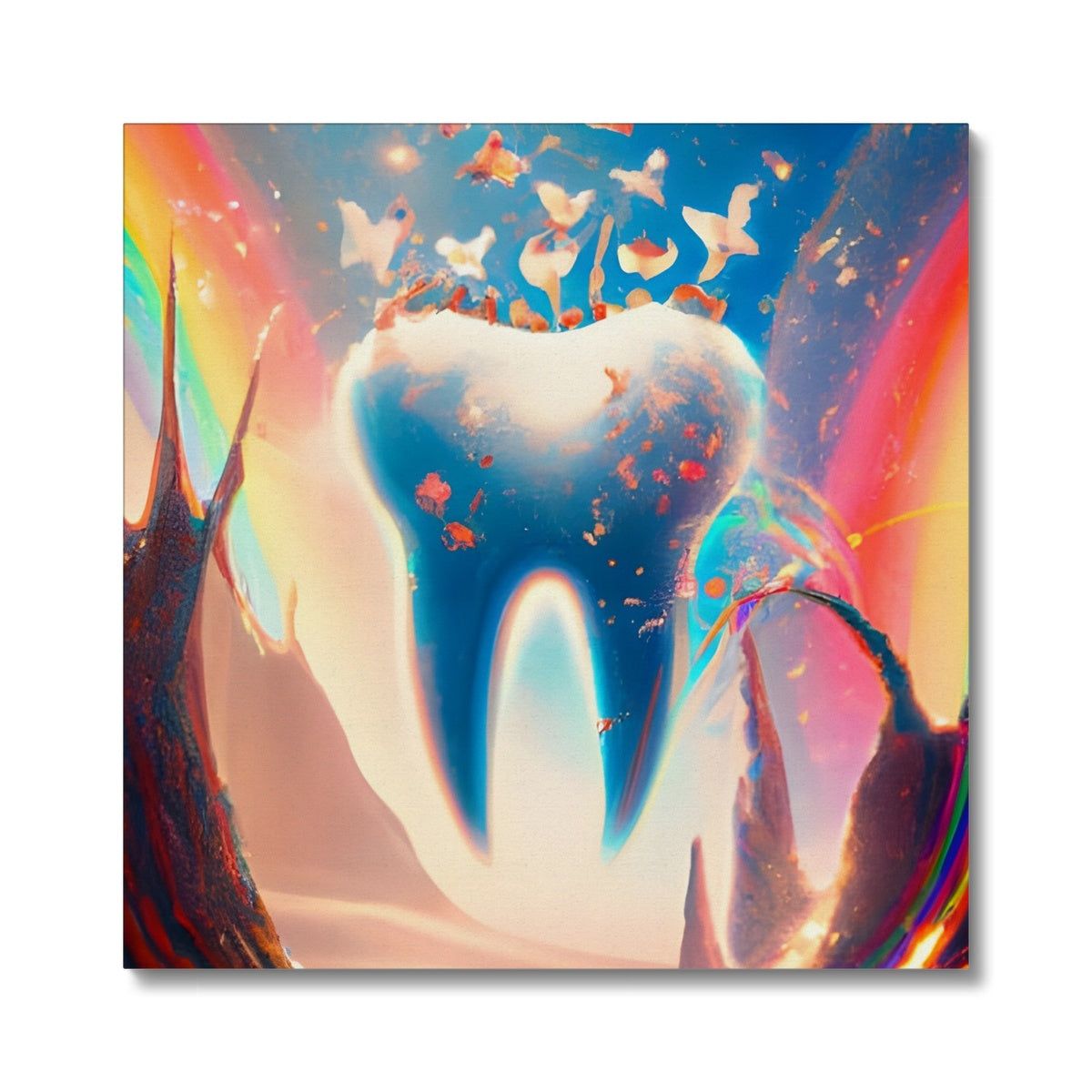 Tooth in Rainbows Canvas Prodigi