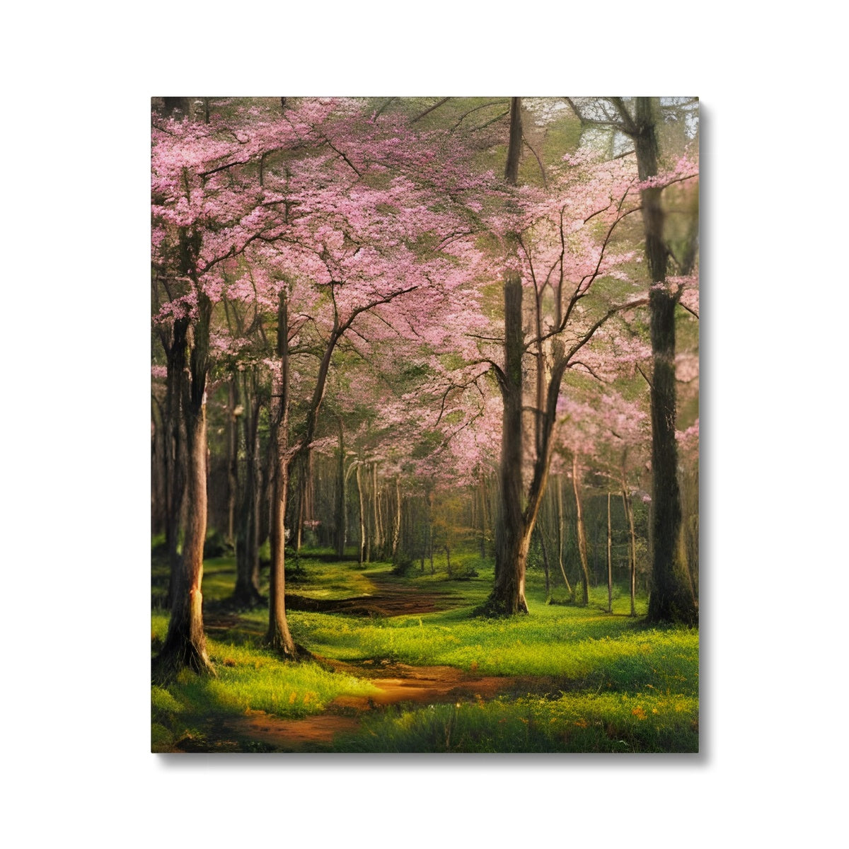 Cherry Blossom in a Forest Canvas Prodigi