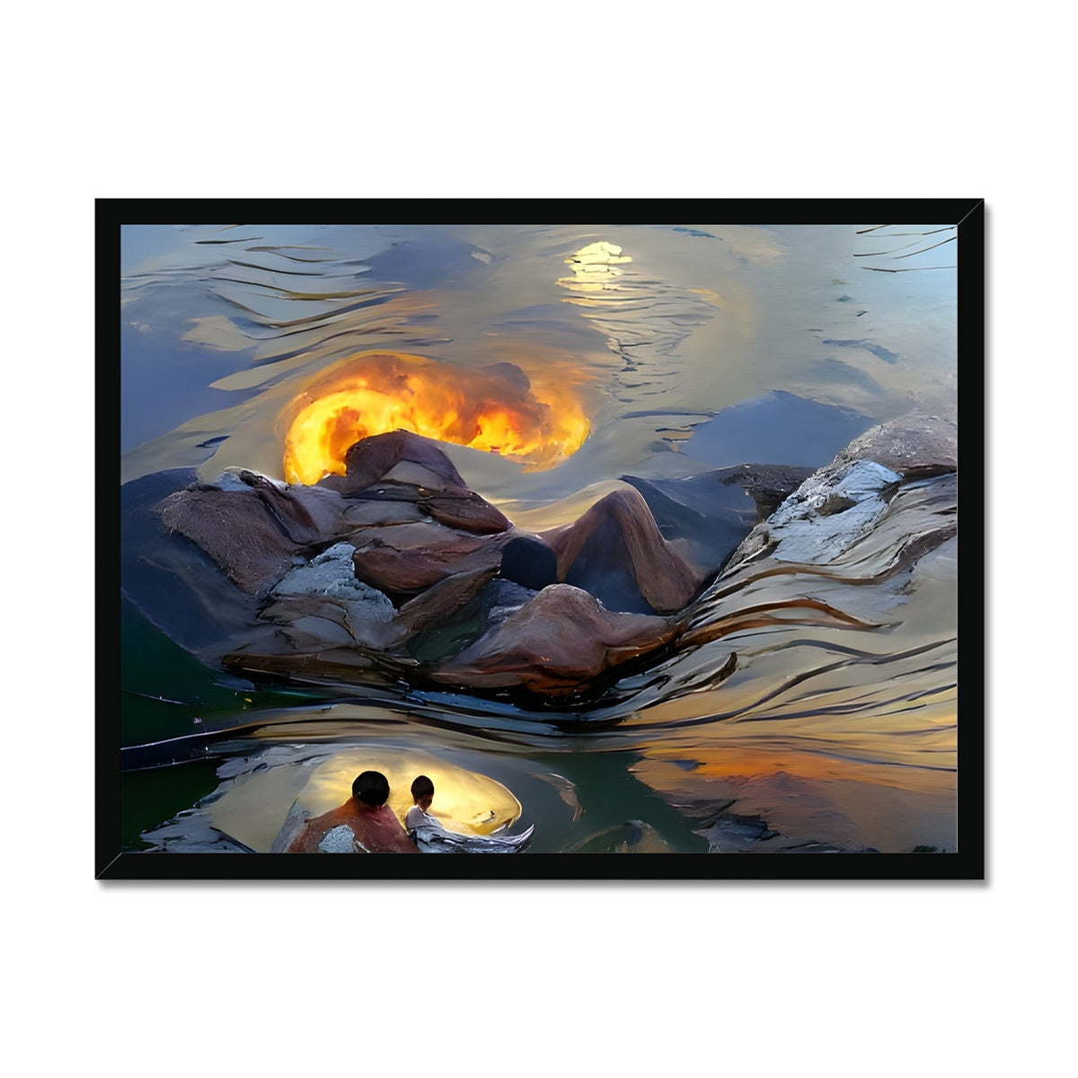 Mountains at Sunset Framed Print Prodigi