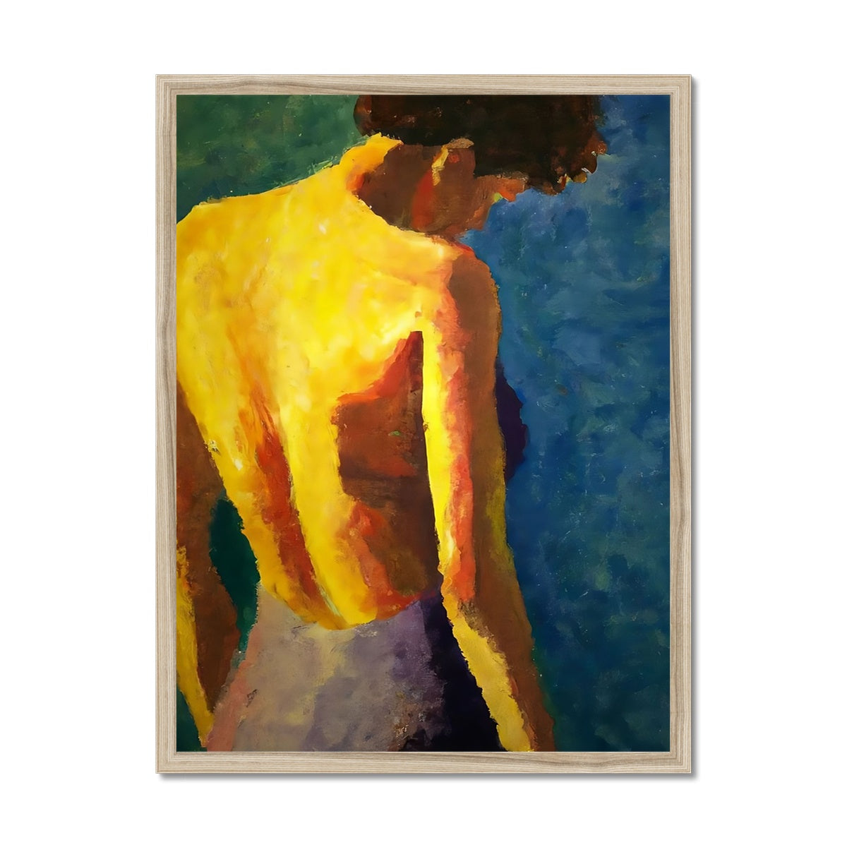 Women's Back Framed Print Prodigi