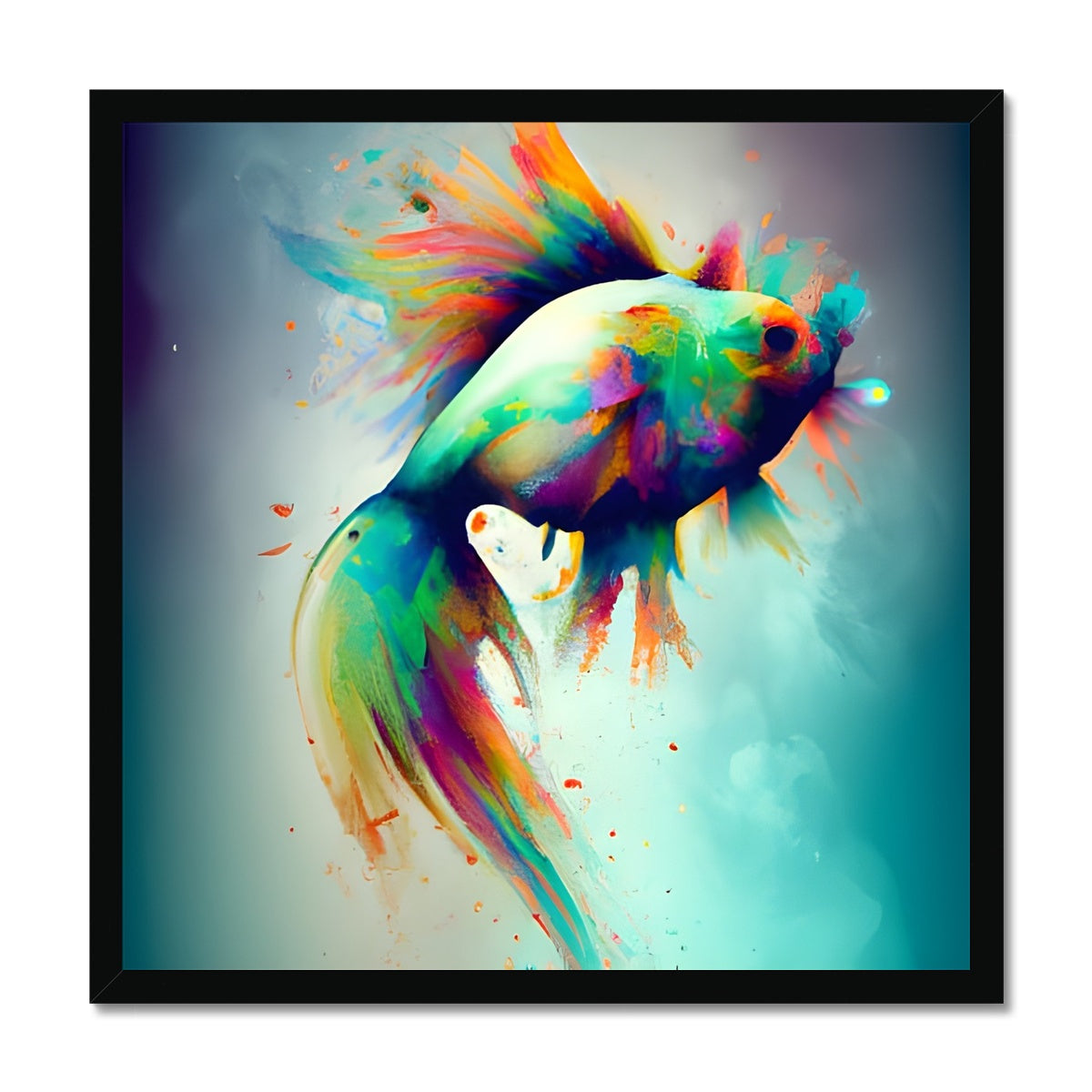 Jumping Fish Framed Print Prodigi