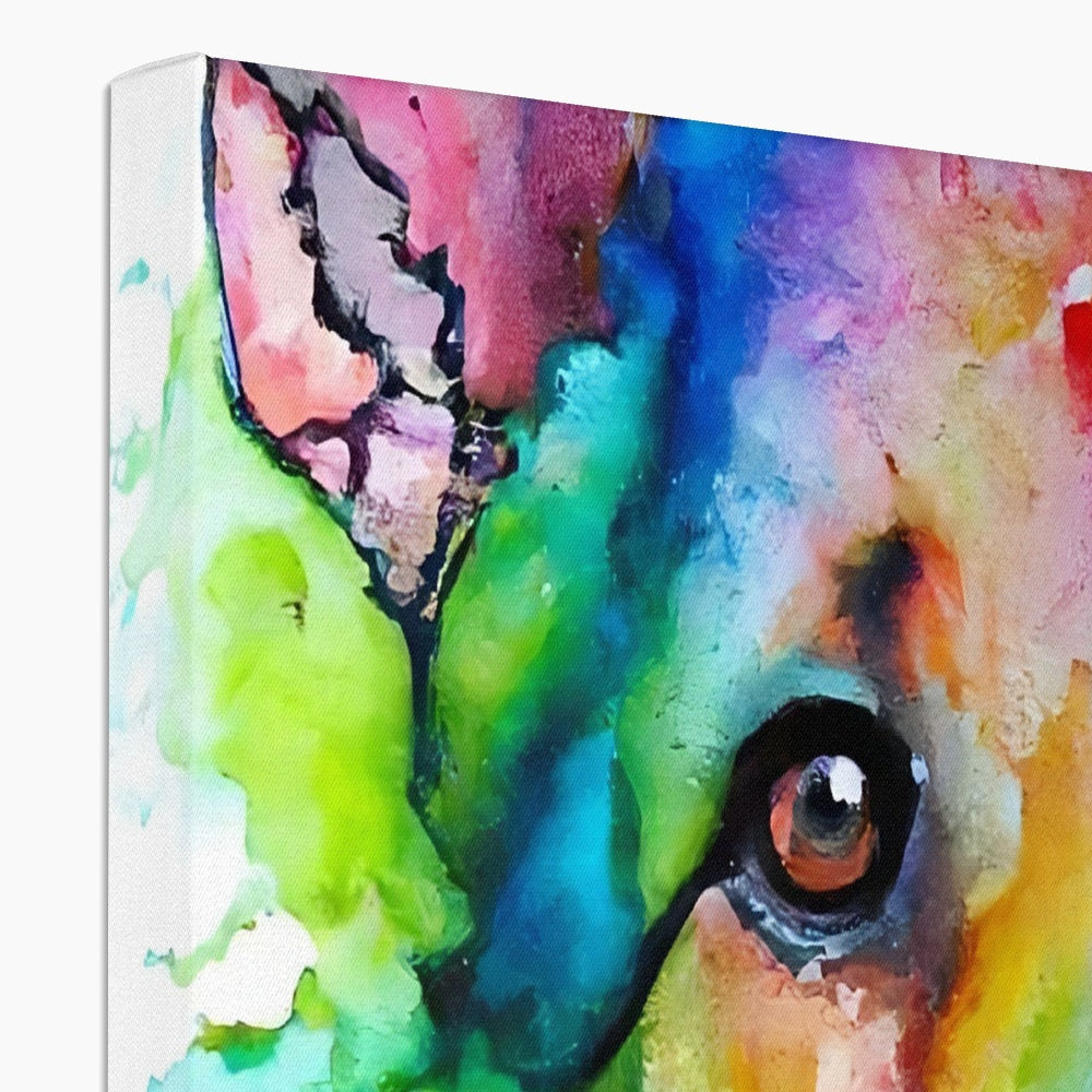 Rainbow Shepherd Dog  Canvas Prodigi