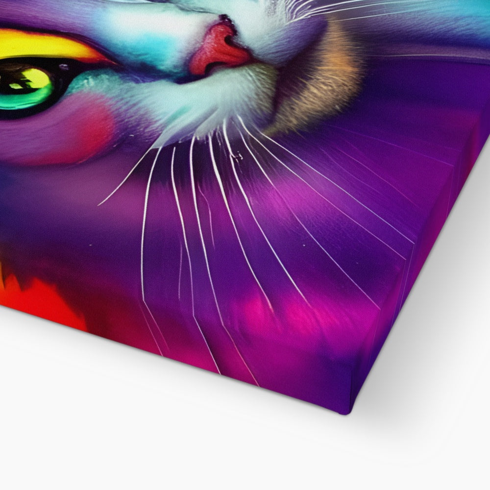 Colorful Cat Eco Canvas Prodigi