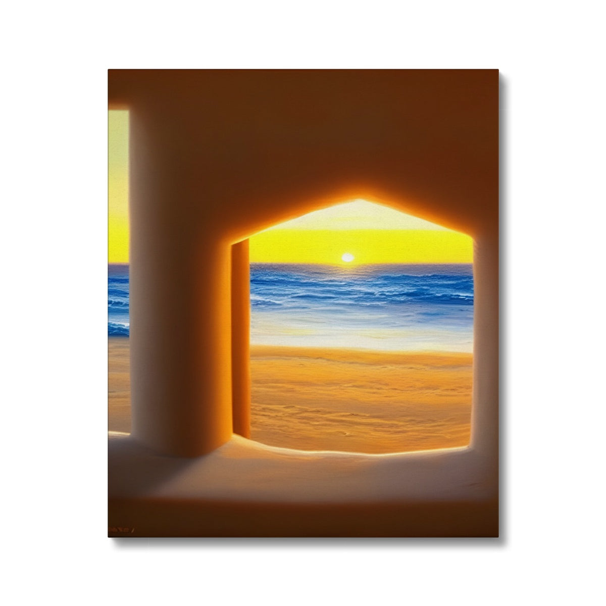 View out of a Sandcastle Canvas Prodigi