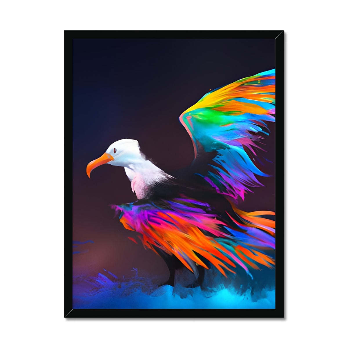 Albatross with spread wings Framed Print Prodigi