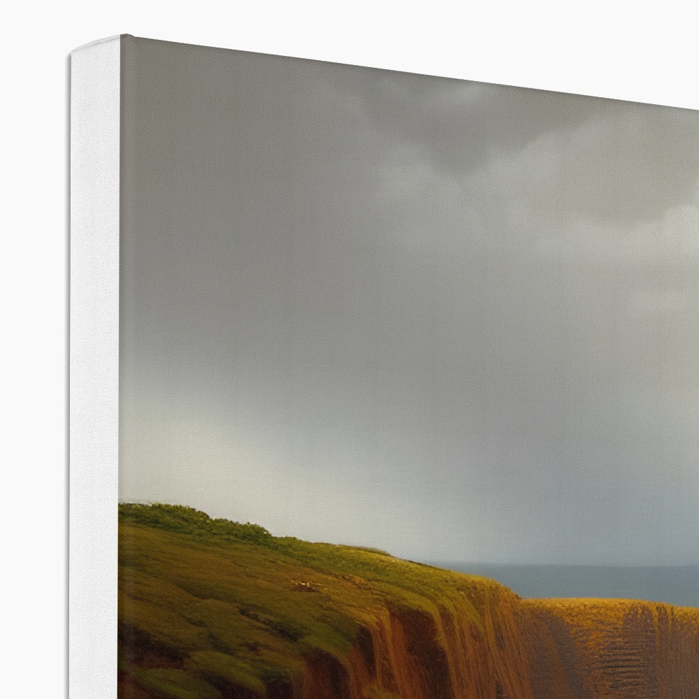 Storm Approaching A Cliff Eco Canvas Prodigi