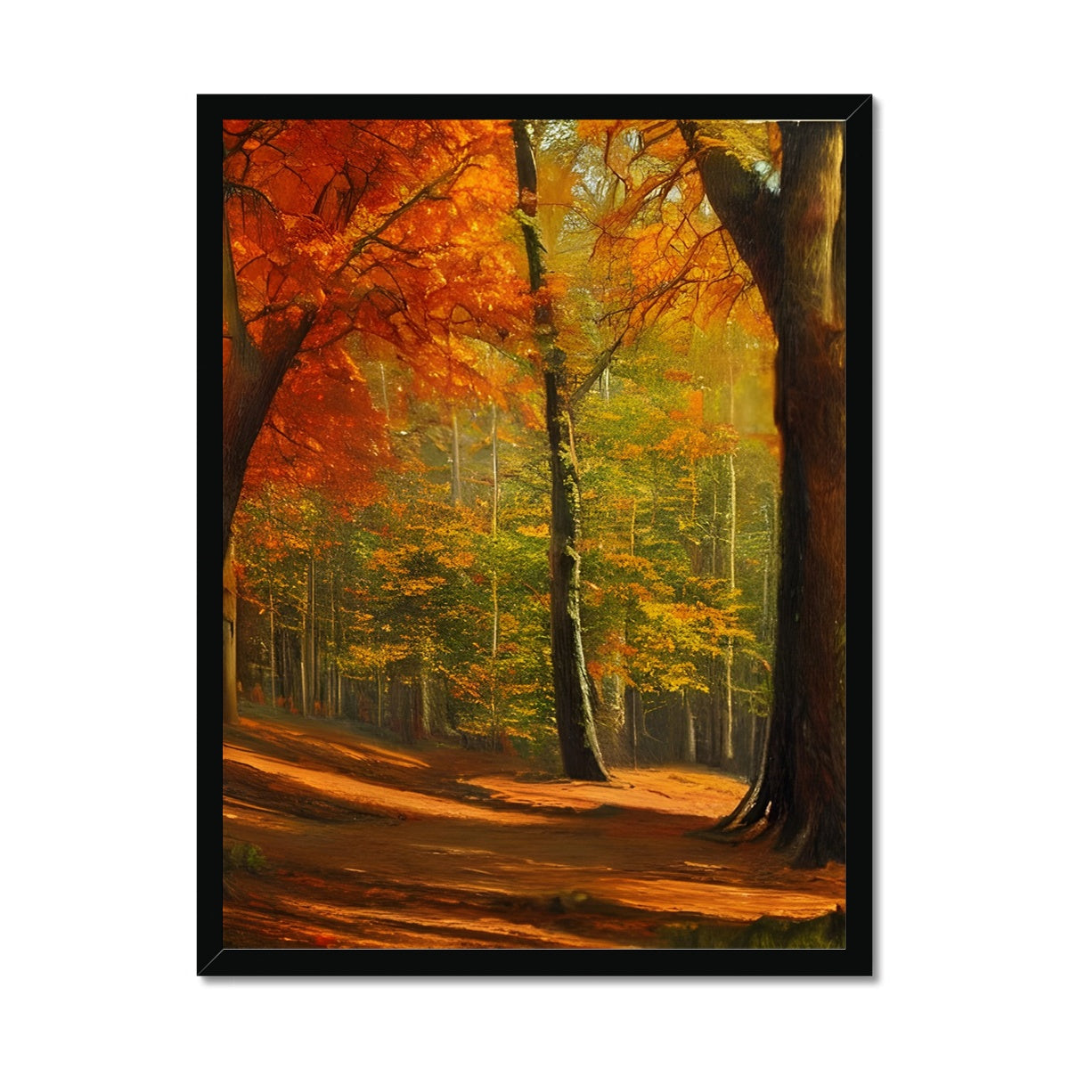 Forest kissed by Autumn  Framed Print Prodigi