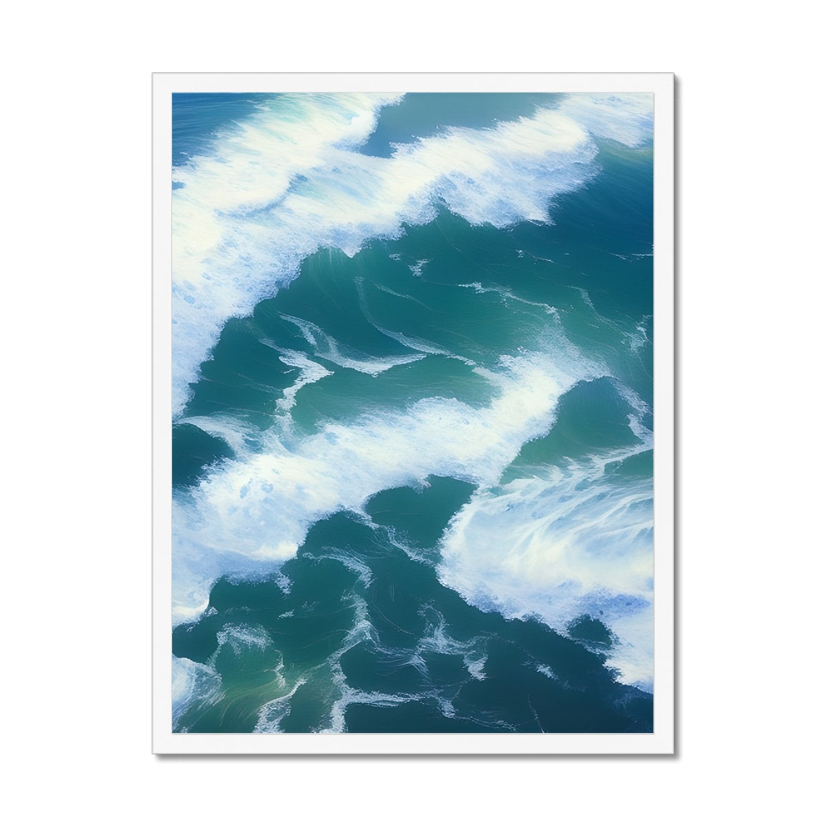 Colliding Waves Framed Print Prodigi