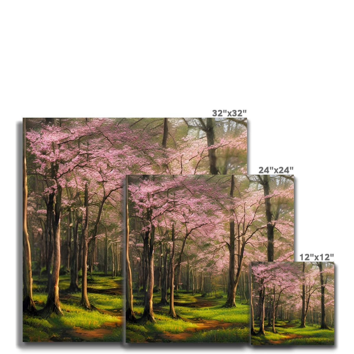 Cherry Blossom in a Forest Canvas Prodigi