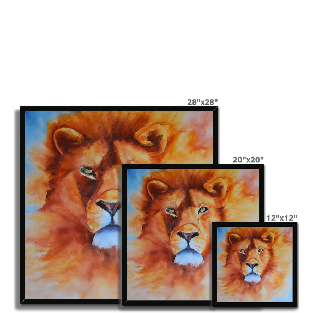 Majestic Lion Framed Print Prodigi