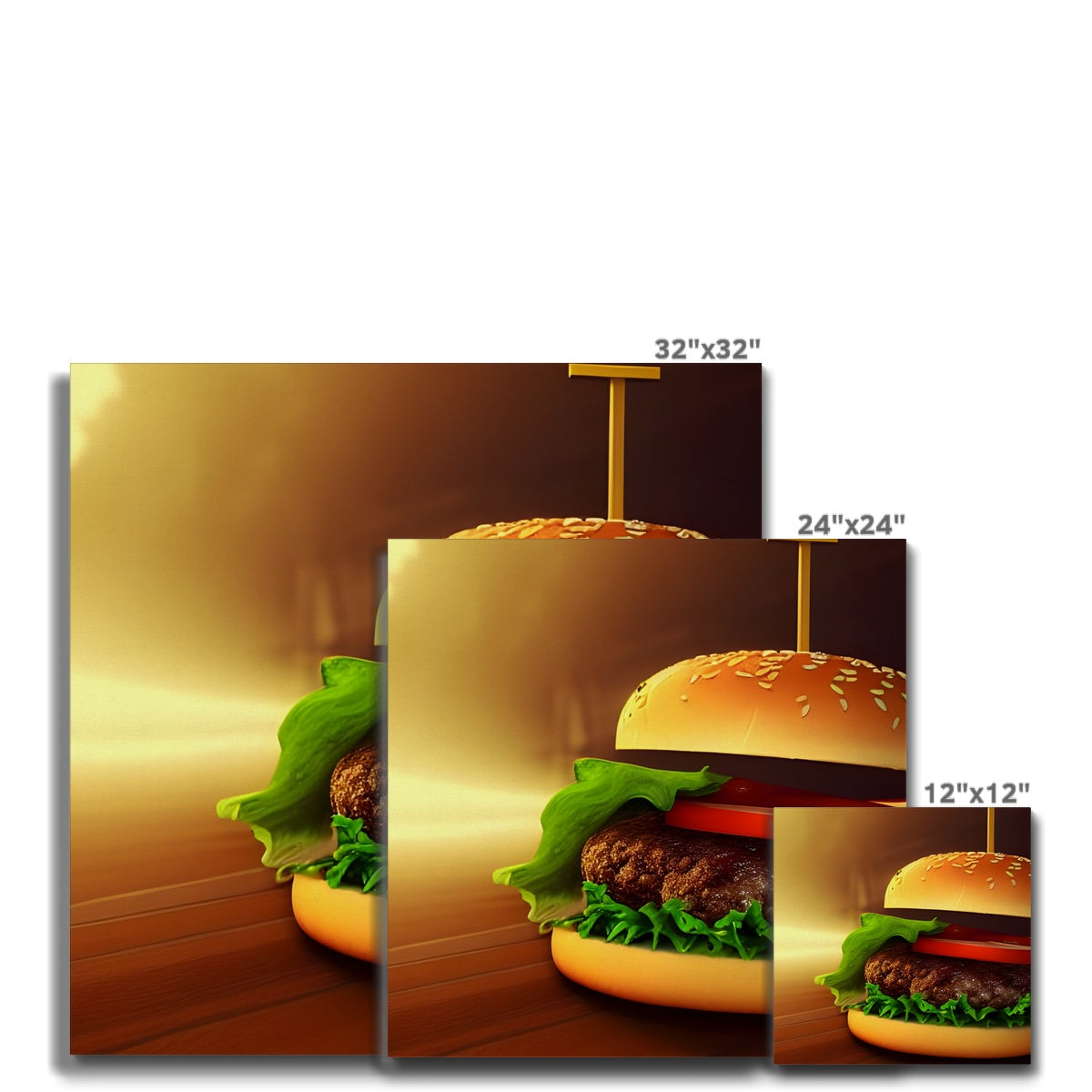 Burger Highlight Canvas Prodigi