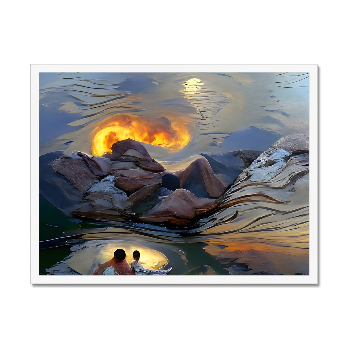 Mountains at Sunset Framed Print Prodigi