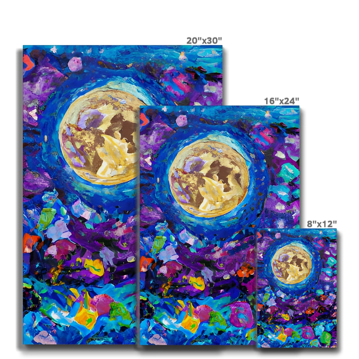 Moon in Flower Field Eco Canvas Prodigi