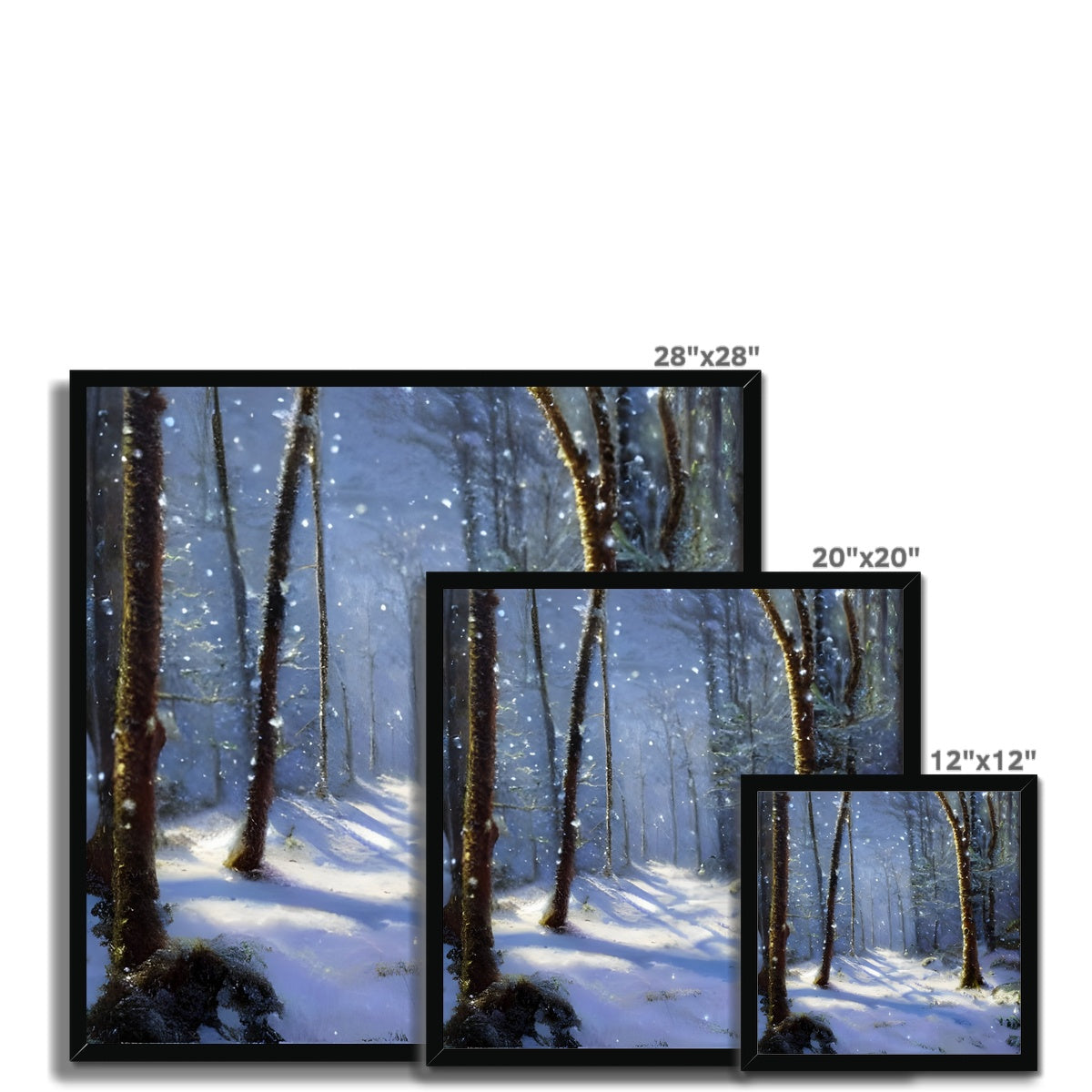 Snowy Forest Framed Print Prodigi