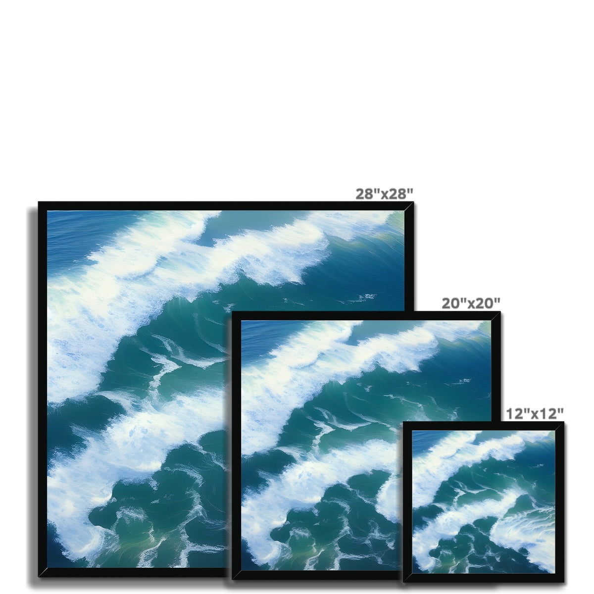 Colliding Waves Framed Print Prodigi