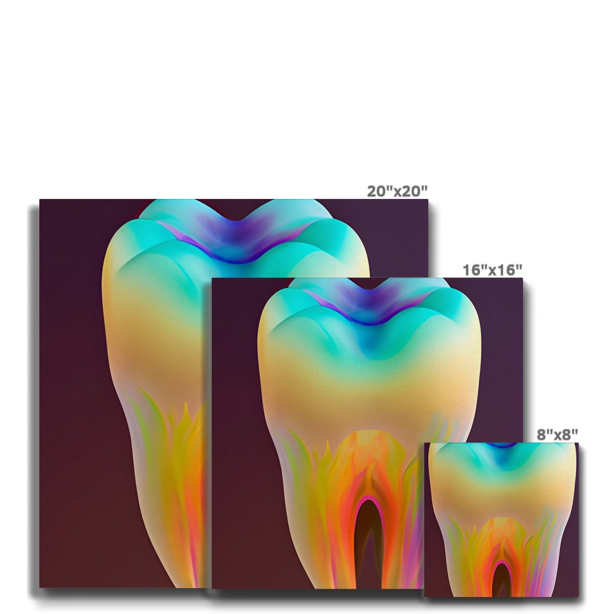 Colorful Tooth Eco Canvas Prodigi