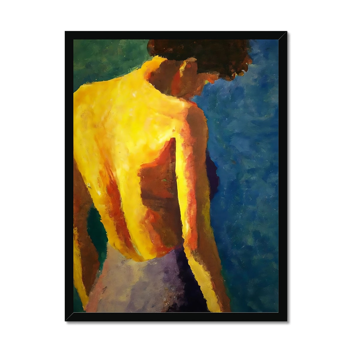 Women's Back Framed Print Prodigi