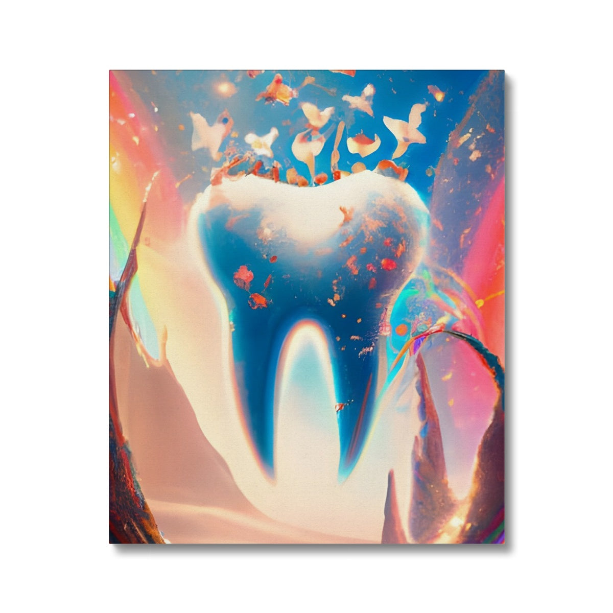 Tooth in Rainbows Canvas Prodigi