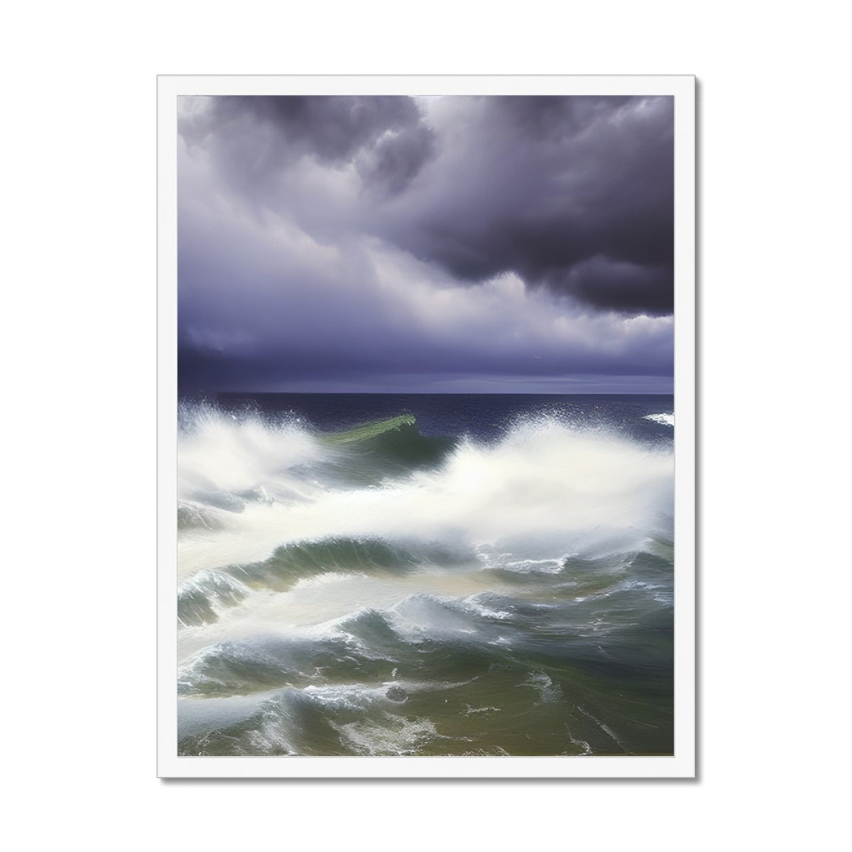 Stormy Sea Framed Print Prodigi