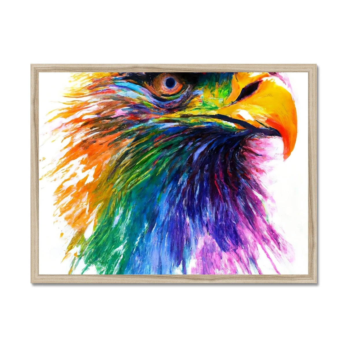 Rainbow Eagle Framed Print Prodigi