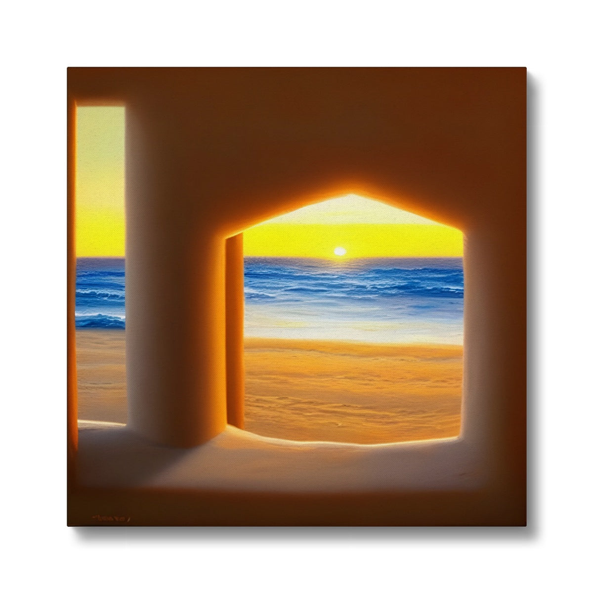 View out of a Sandcastle Eco Canvas Prodigi