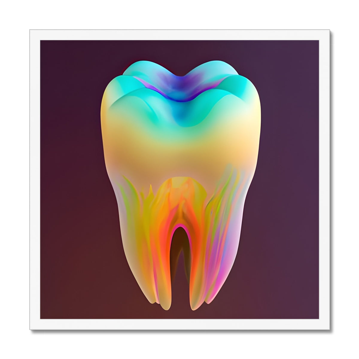 Colorful Tooth Framed Print Prodigi