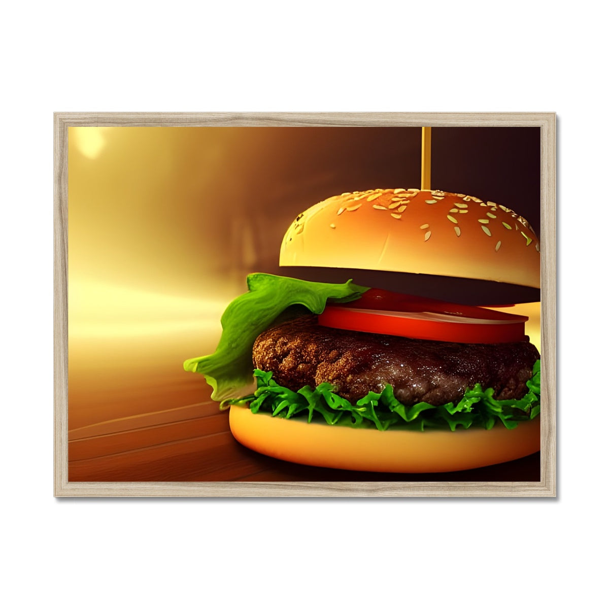 Burger Highlight Framed Print Prodigi