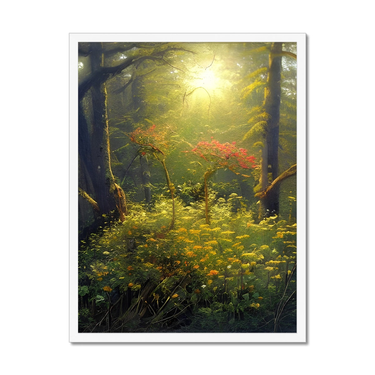 Flower of Hope in the Forest Framed Print Prodigi