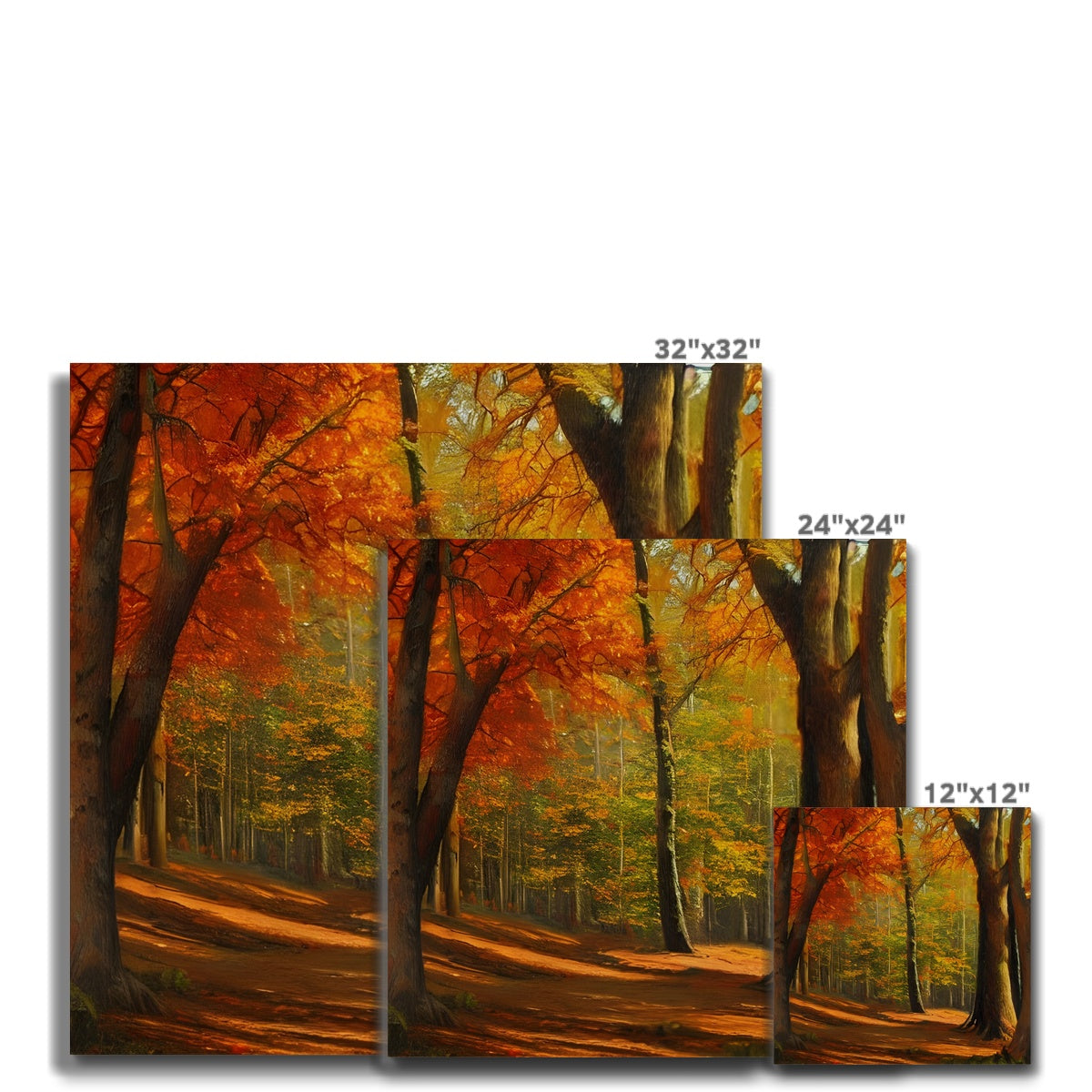 Forest kissed by Autumn  Canvas Prodigi