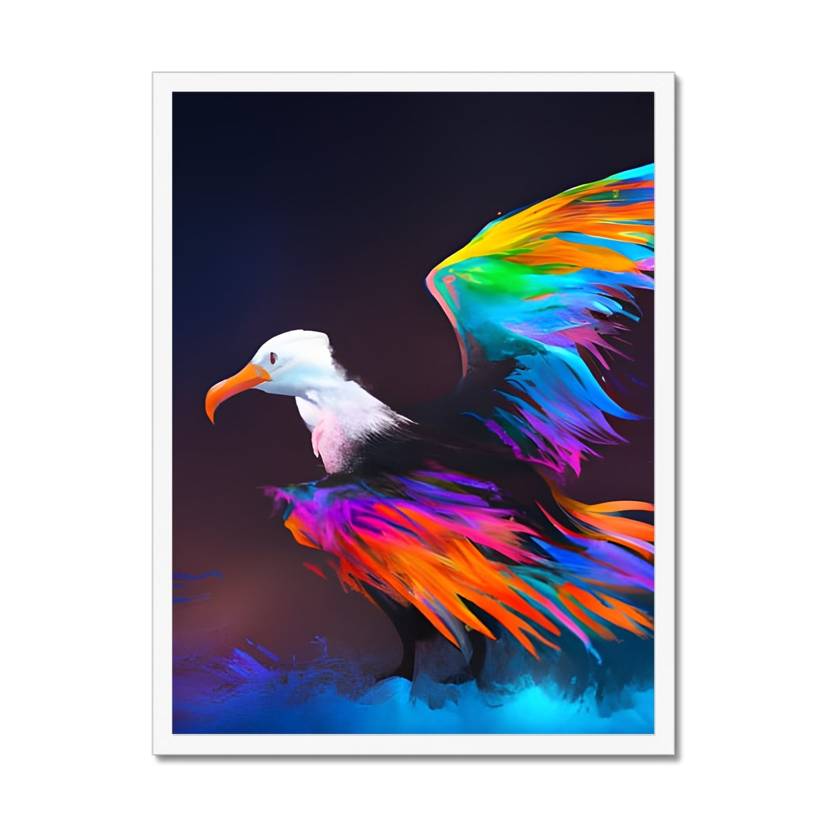 Albatross with spread wings Framed Print Prodigi