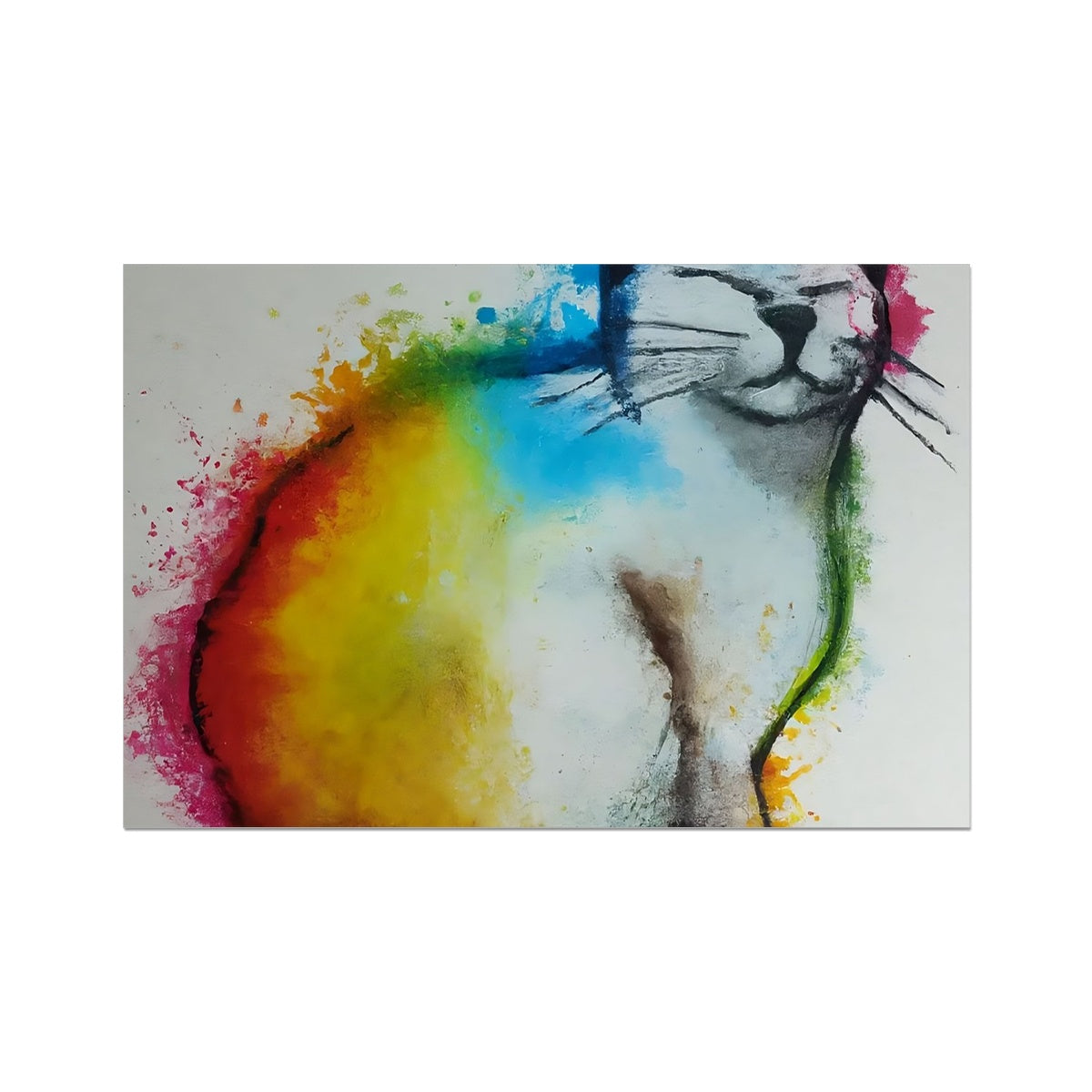 Rainbow Cat Fine Art Print Prodigi