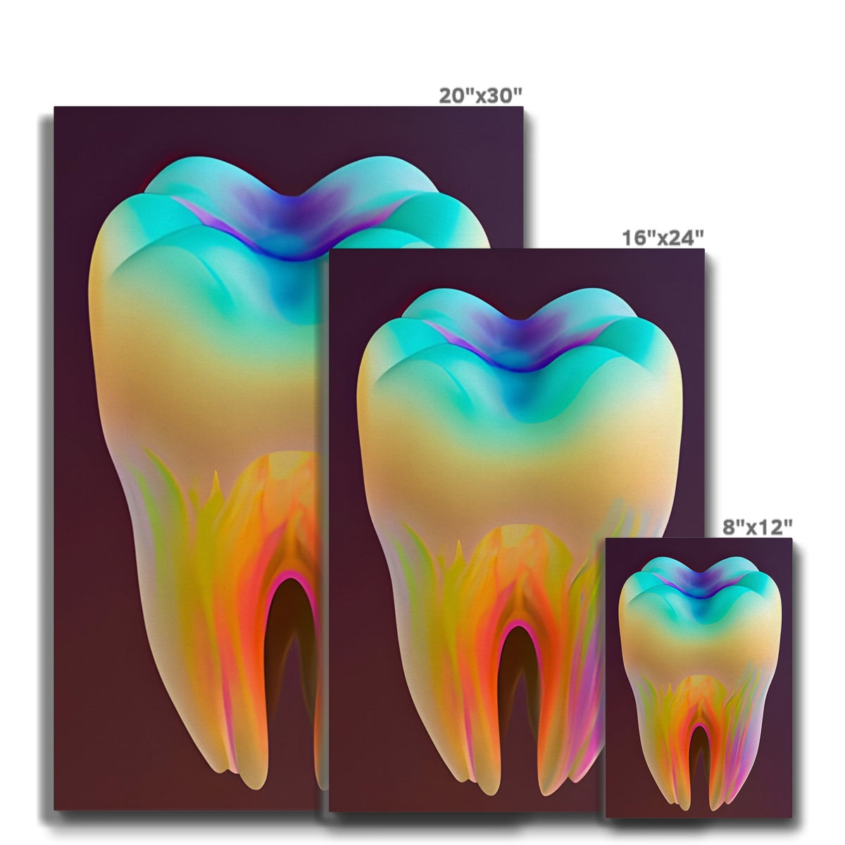 Colorful Tooth Eco Canvas Prodigi