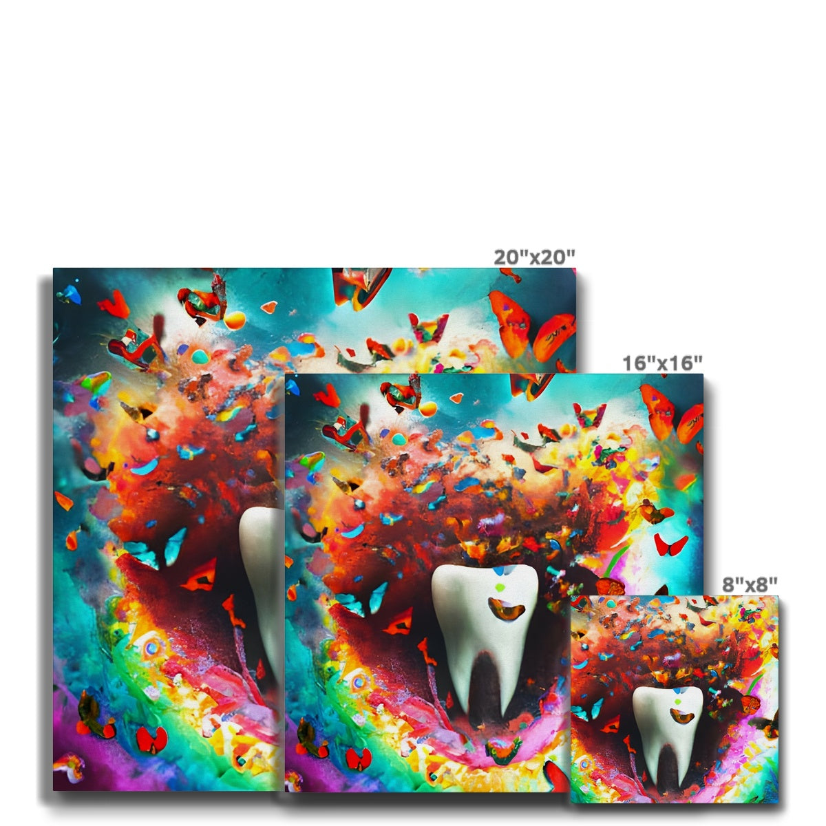 Tooth in Butterfly Storm Eco Canvas Prodigi