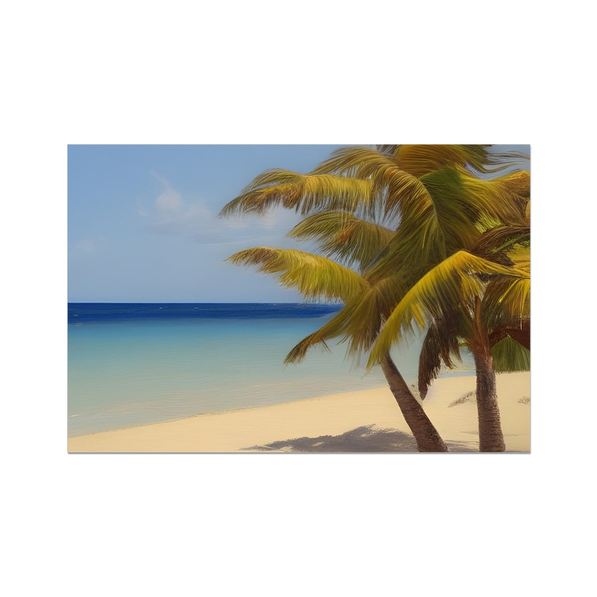 Calm Palm Beach Fine Art Print Prodigi