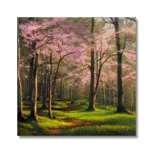 Cherry Blossom in a Forest Canvas Prodigi